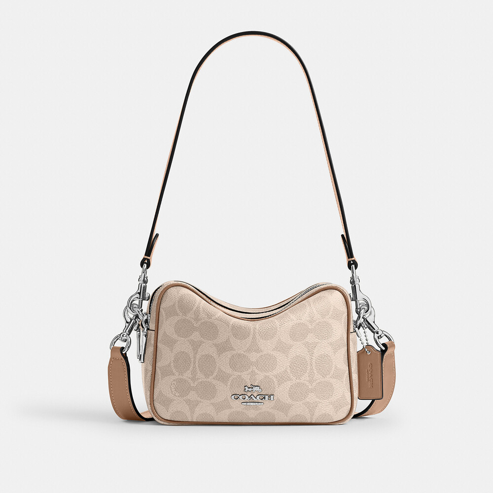 Coach Outlet Mini Carey Crossbody Bag In Signature Canvas - Picture 2 of 7